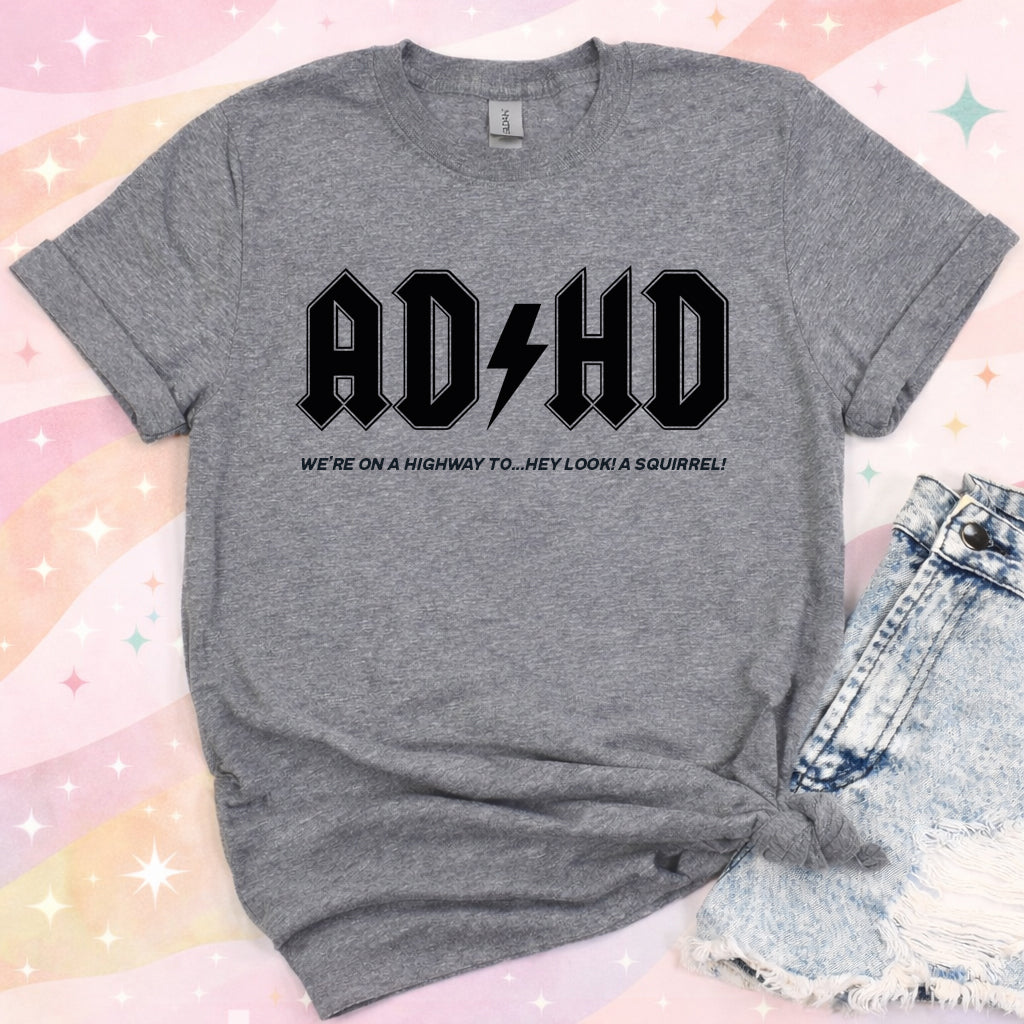 adhd highway funny adhd humor graphic tee