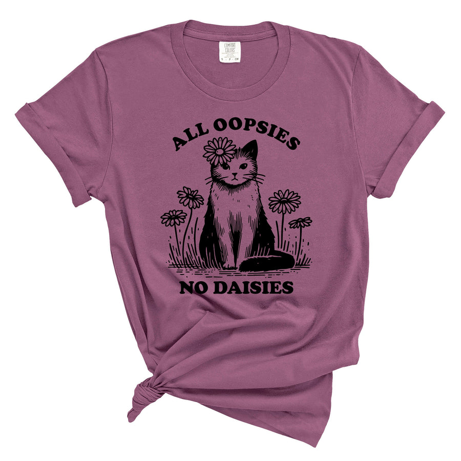 All Oopsies No Daisies Cat Graphic Shirt