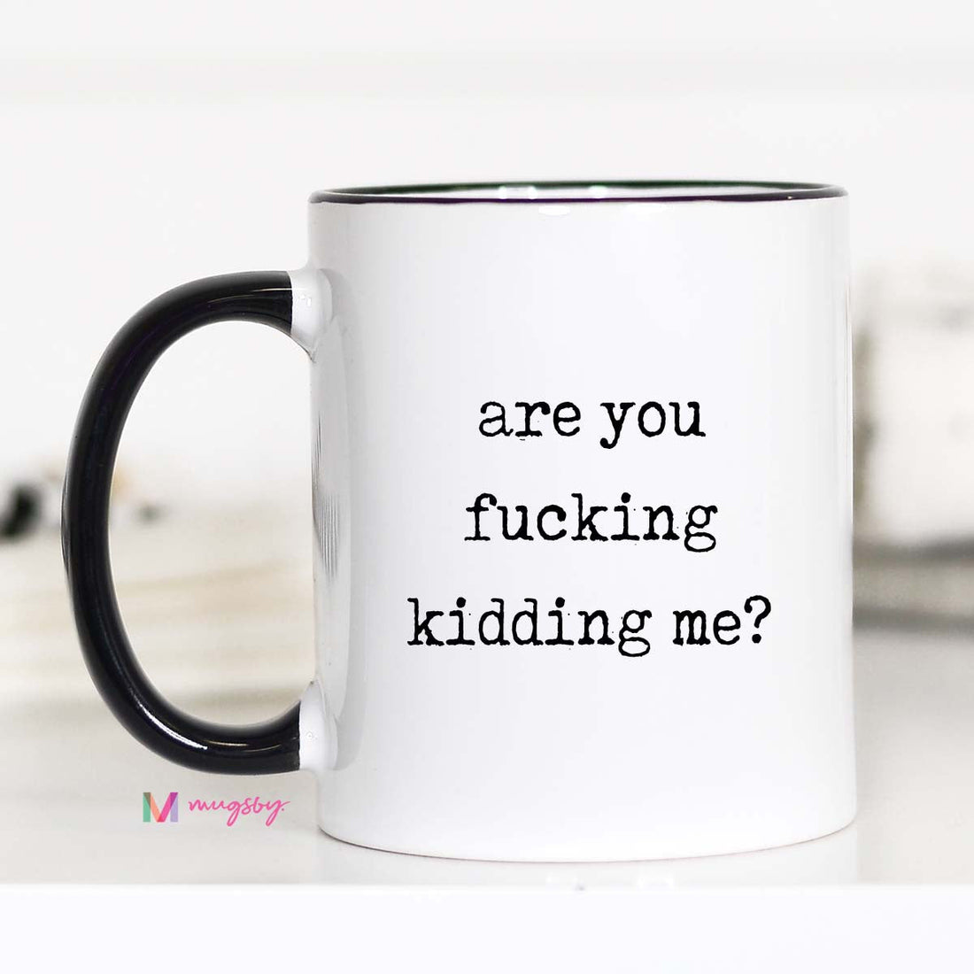 Mug with text &