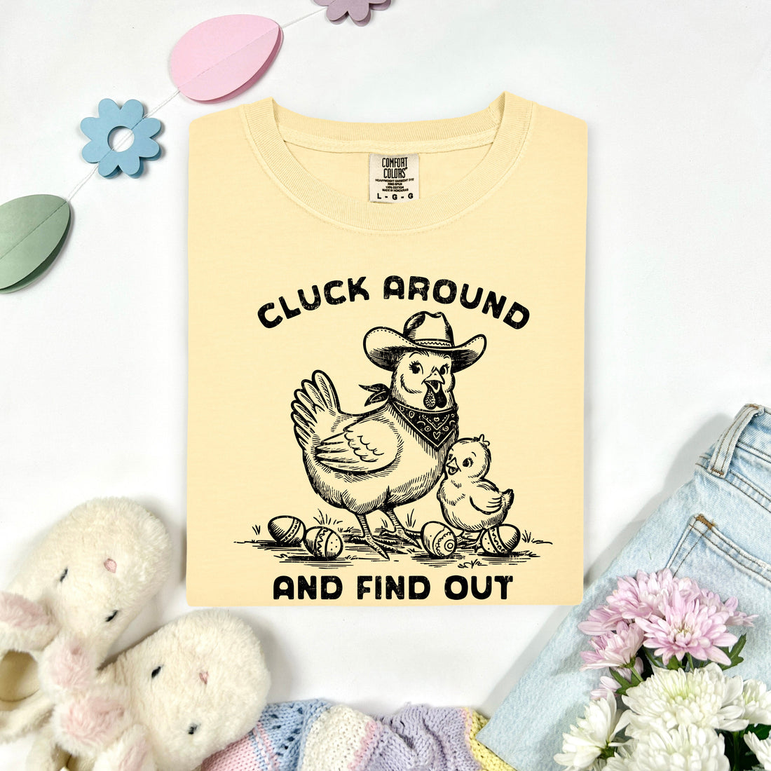 Cluck Around and Find Out Graphic Shirt, Easter