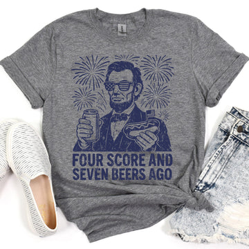 Four Score and Seven Beers Ago Tee