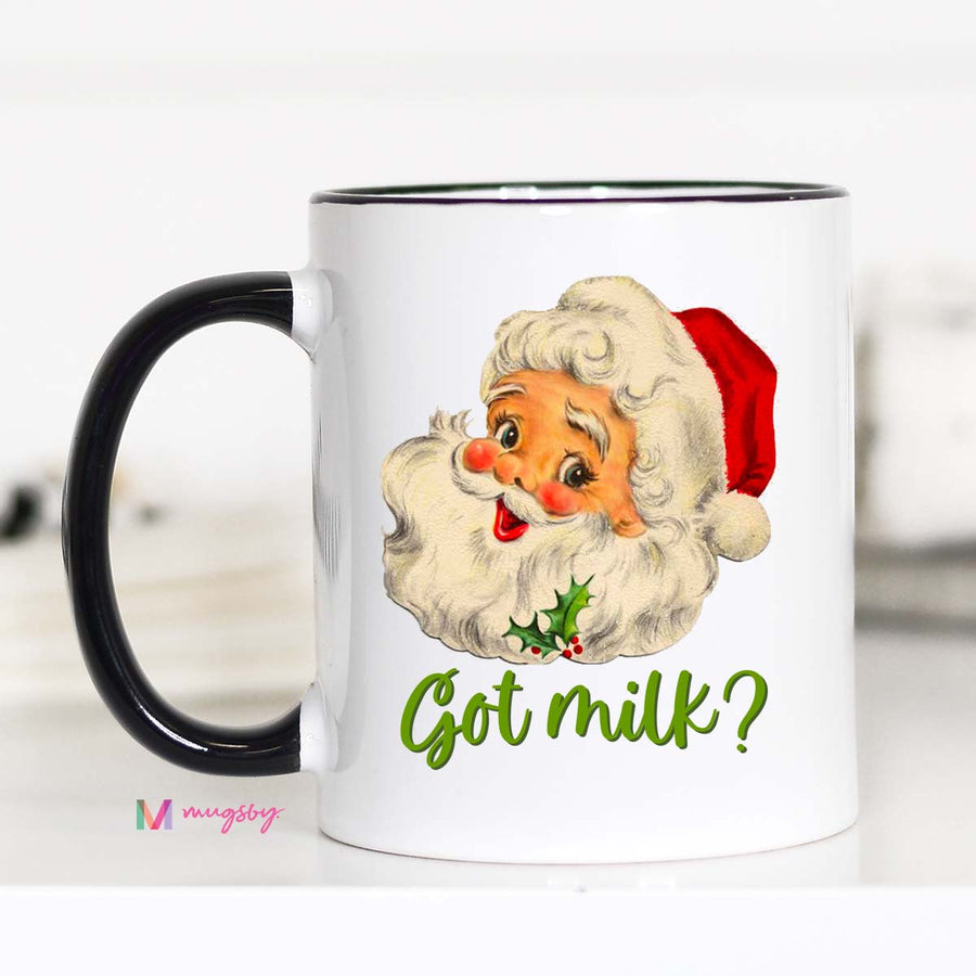 Got Milk Santa Christmas Mug