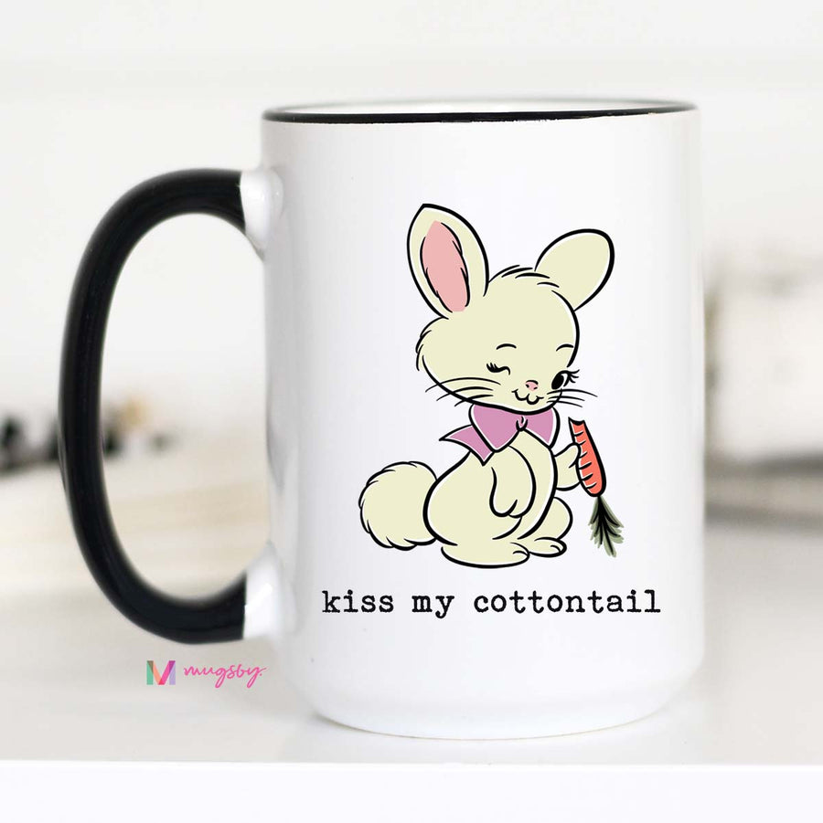 Kiss My Cottontail Easter Coffee Mug