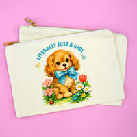 Cute Puppy Makeup Bag | Literally Just a Girl Cosmetic Pouch
