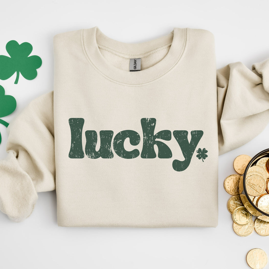 Lucky Crewneck Sweatshirt, St Patrick&