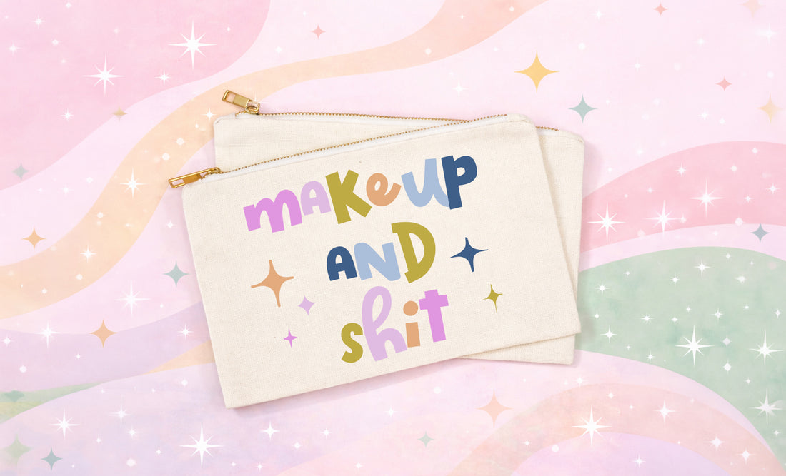 Funny Makeup Bag | Makeup and Shit Cosmetic Pouch