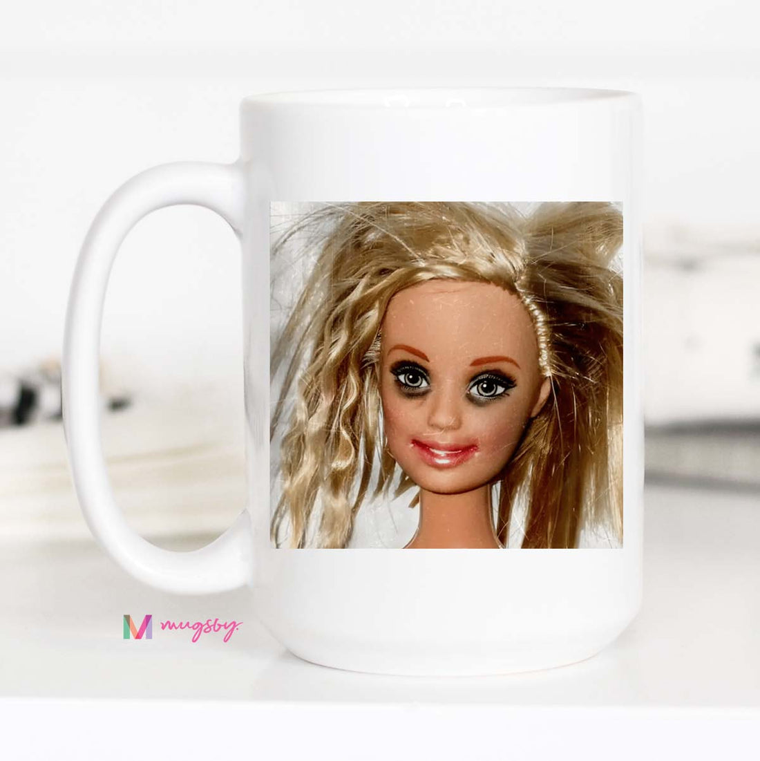 Messy Hair Doll Mug Funny Coffee Mug Chaotic Meme Mug Funny Gift