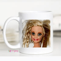 Messy Hair Doll Mug Funny Coffee Mug Chaotic Meme Mug Funny Gift