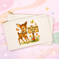 Funny Deer Makeup Bag | Only Whores Can See This Cosmetic Pouch