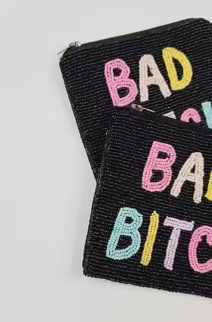 Bad Bitch Seed Bead Bag