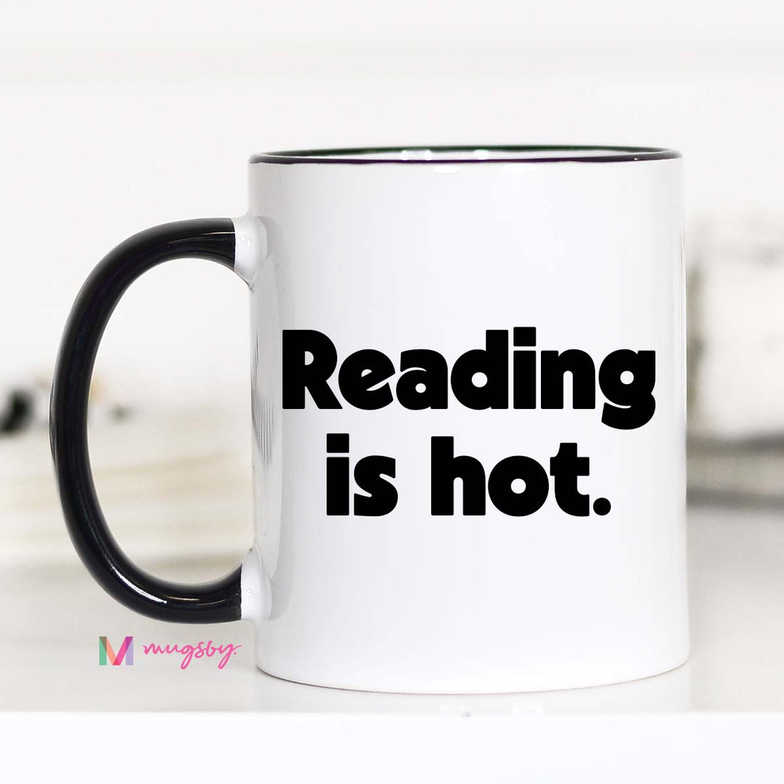 Reading Is Hot Funny Book Lover Coffee Mug