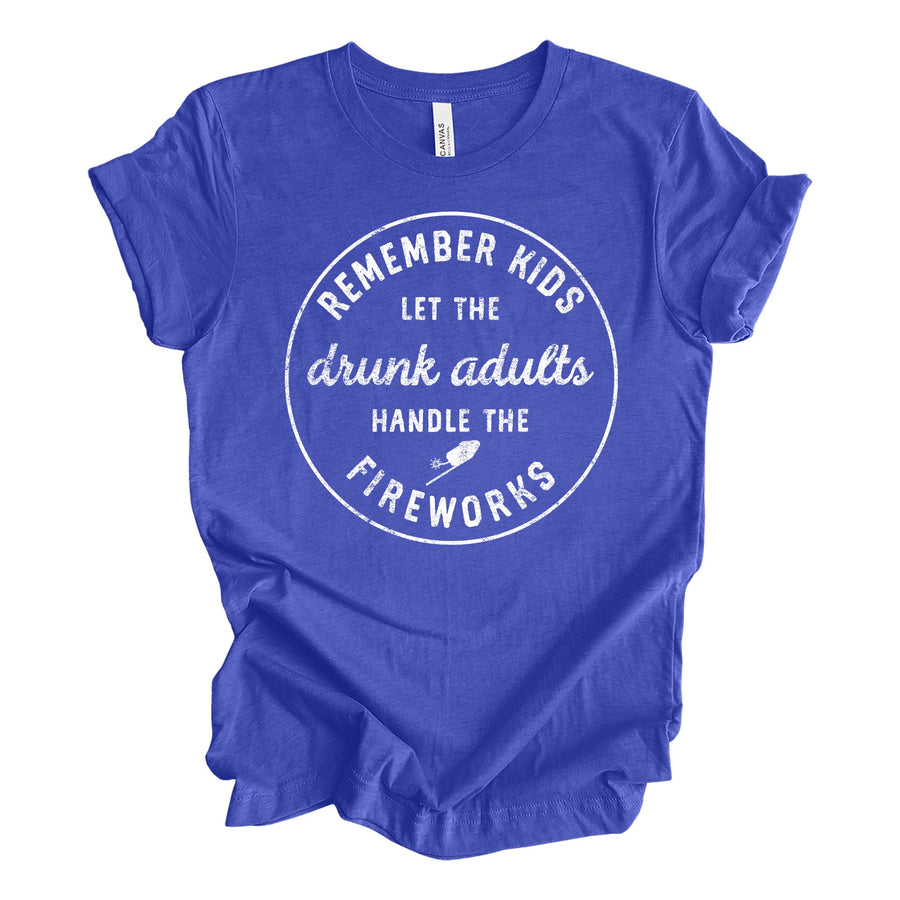 Drunk Adults Royal Blue Tee