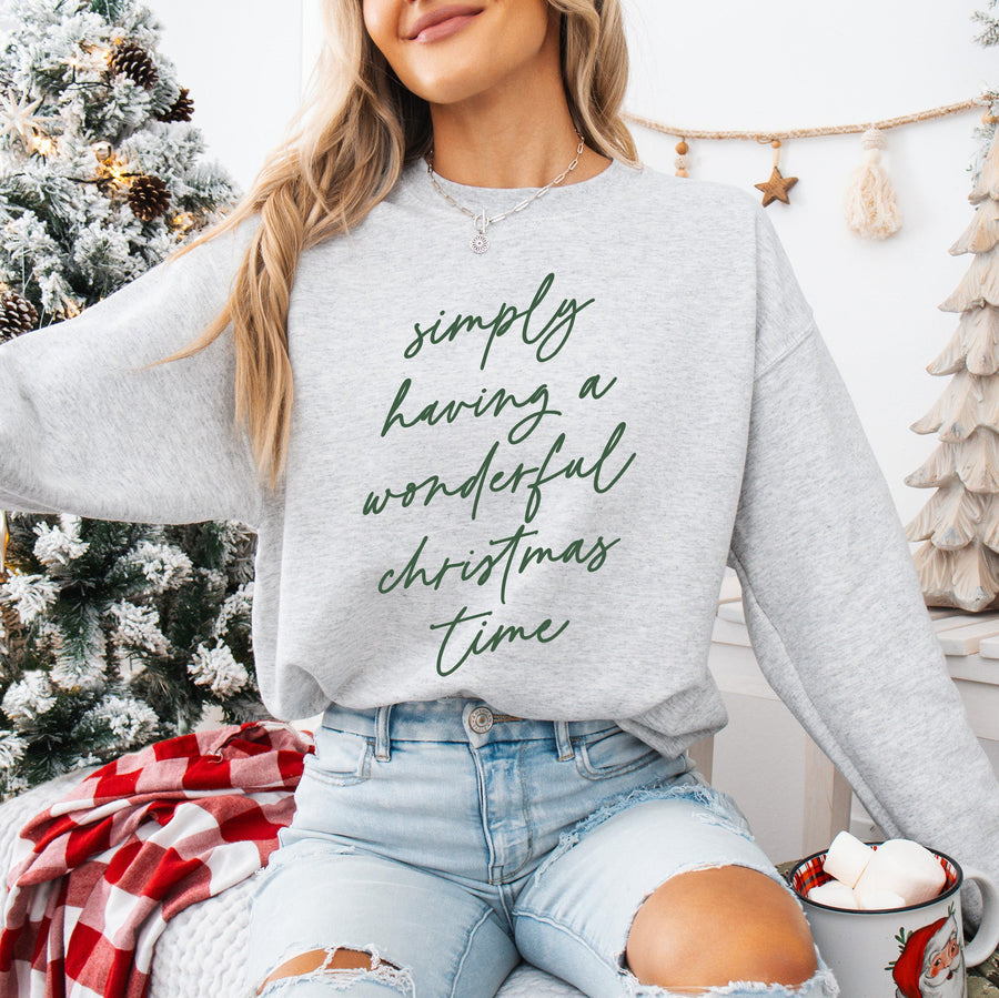Simply Having a Wonderful Christmas Time Sweatshirt