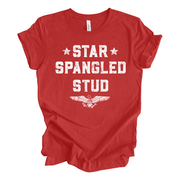 Star Spangled Stud Red Tee