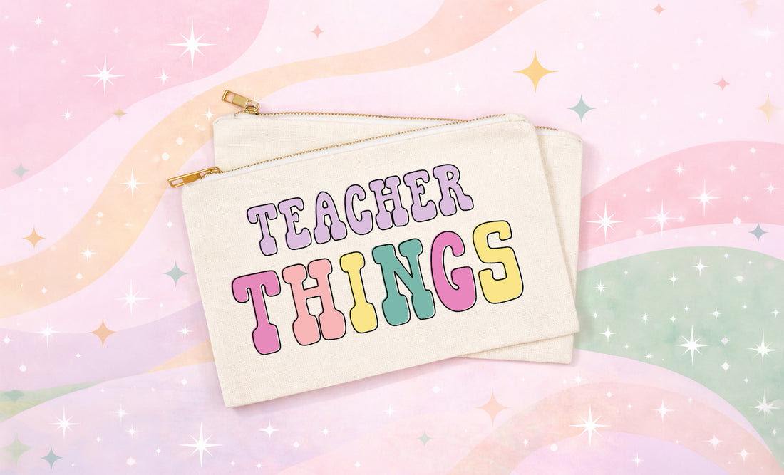 Teacher Gift Makeup Bag | Teacher Things Cosmetic Pouch
