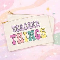 Teacher Gift Makeup Bag | Teacher Things Cosmetic Pouch