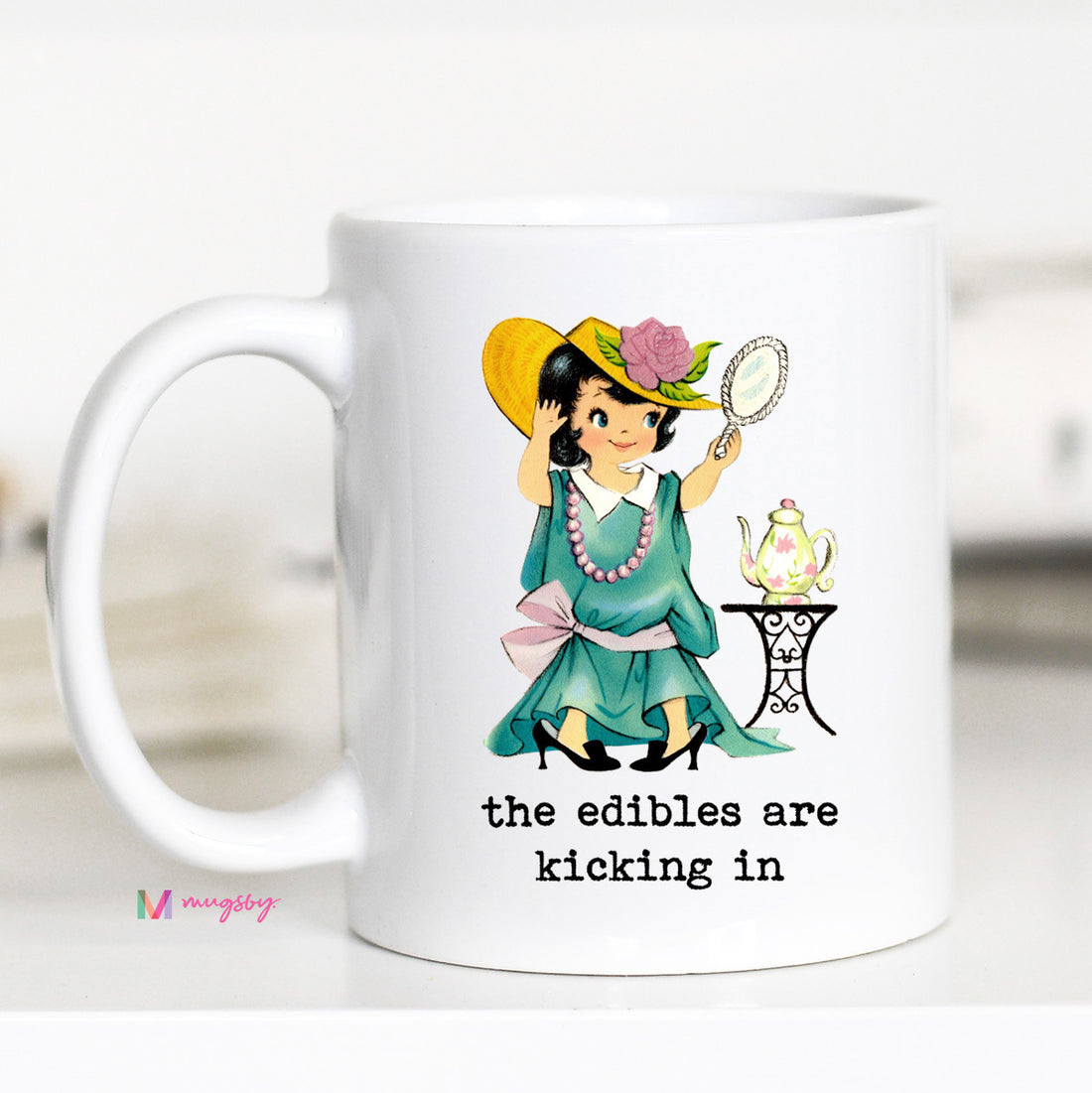 Funny Edibles Coffee Mug | The Edibles Are Kicking In Mug