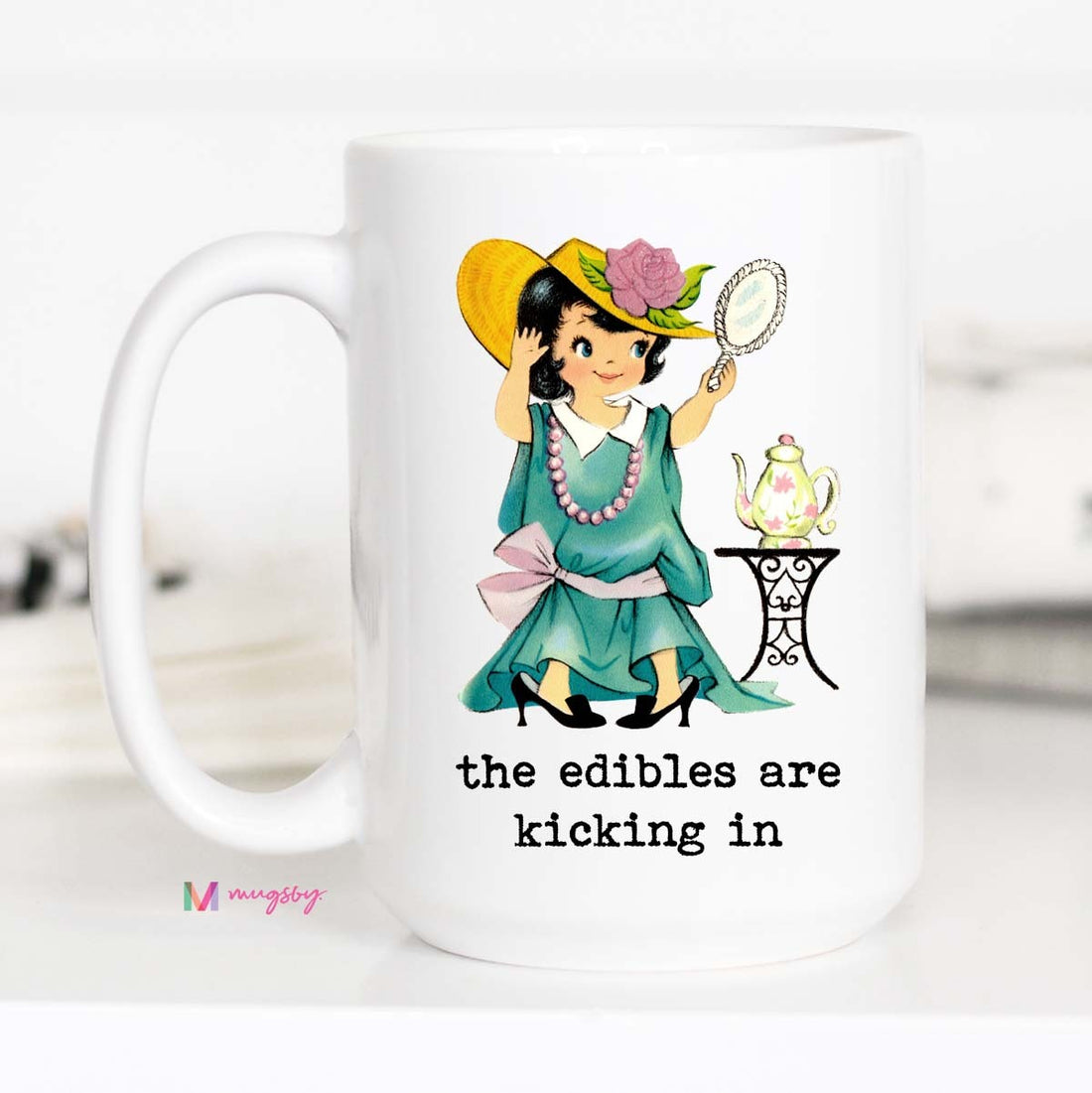 Funny Edibles Coffee Mug | The Edibles Are Kicking In Mug