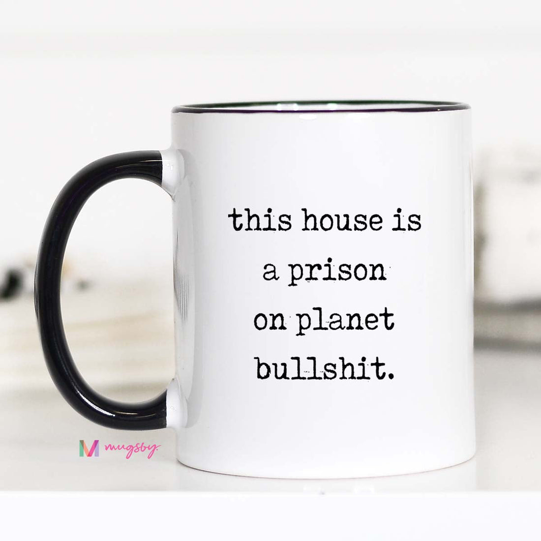 Mug with text &