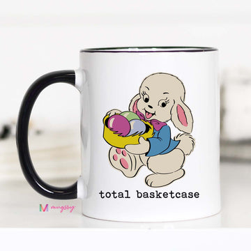 Total Basketcase Easter Mug – Funny Spring Coffee Cup