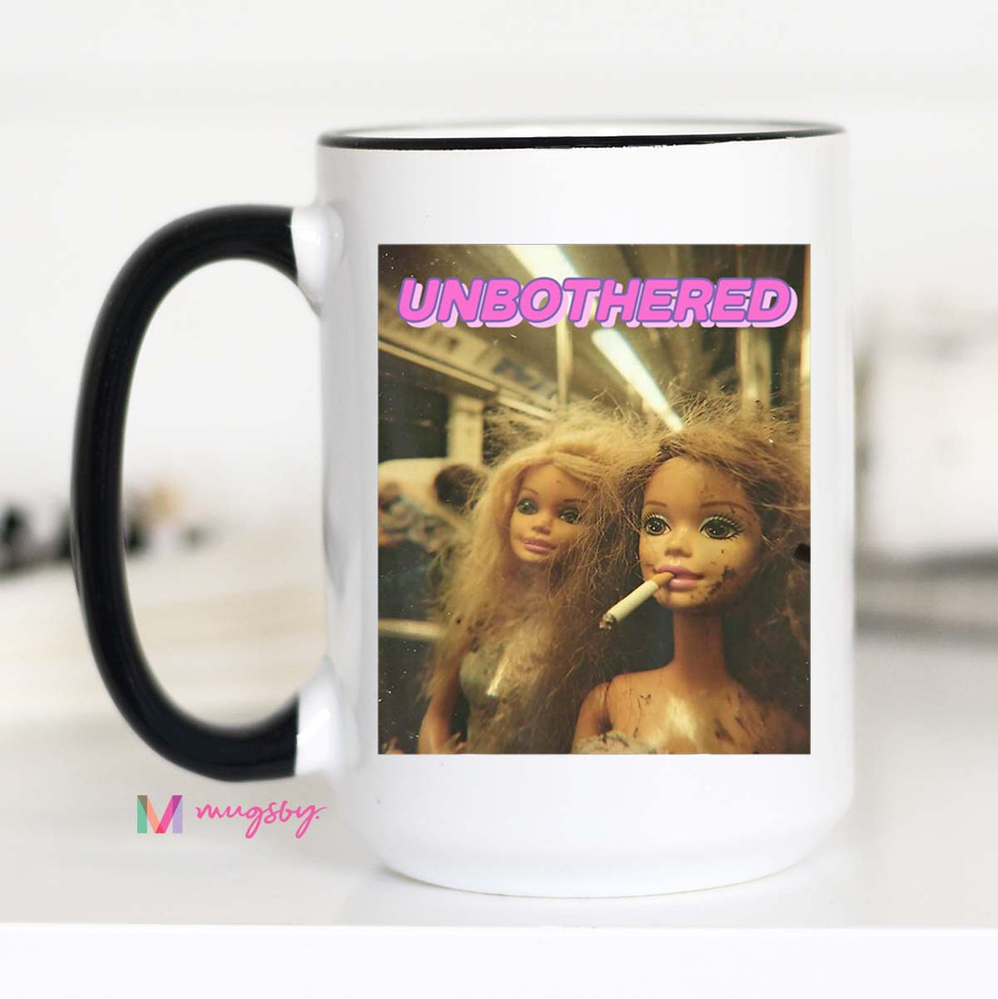 Unbothered Funny Coffee Mug Meme Mug Retro Doll Mug Funny Gift