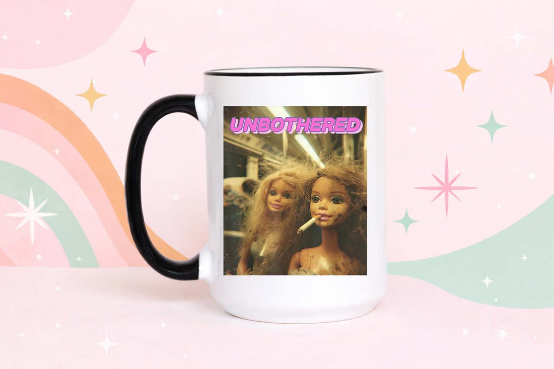 Unbothered Funny Coffee Mug Meme Mug Retro Doll Mug Funny Gift