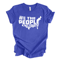 We the People Like to Party Royal Blue Tee