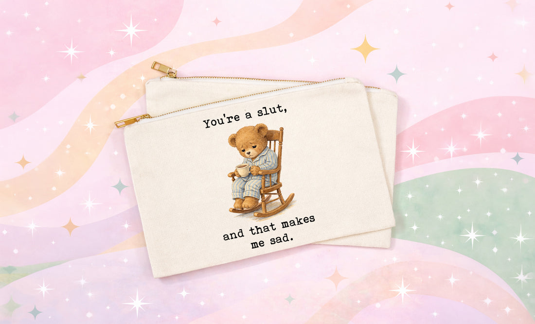 Funny Teddy Bear Makeup Bag | You&