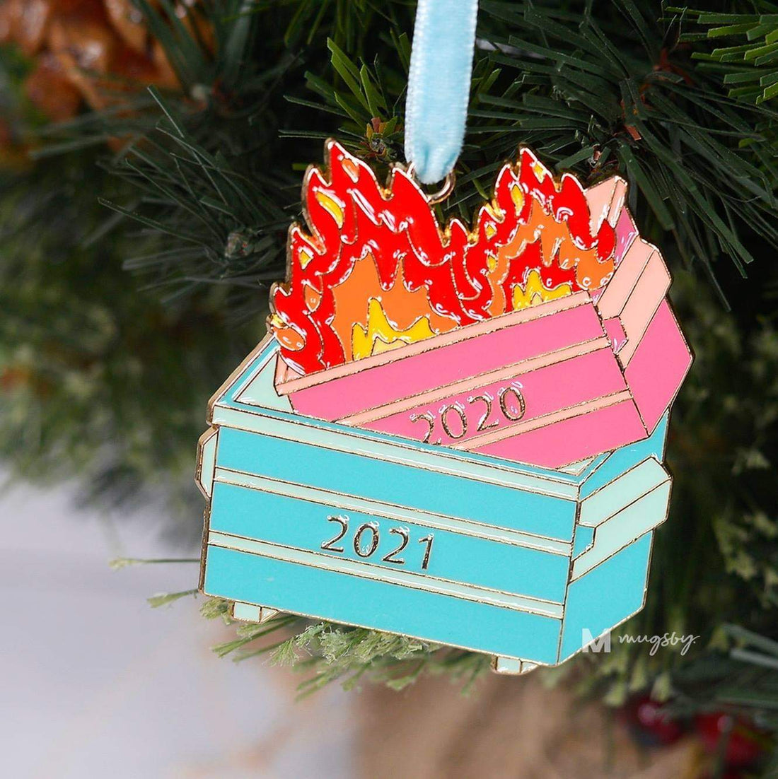2021 Dumpster Fire Ornament, Christmas Ornament