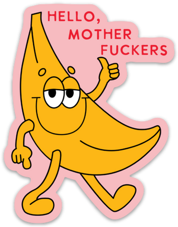 funny banana sticker