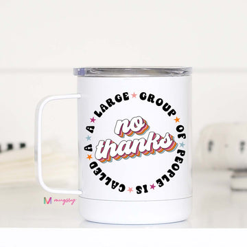 A Large Group of People Funny Travel Mug