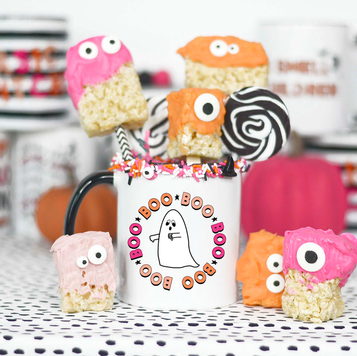 boo halloween ghost mug