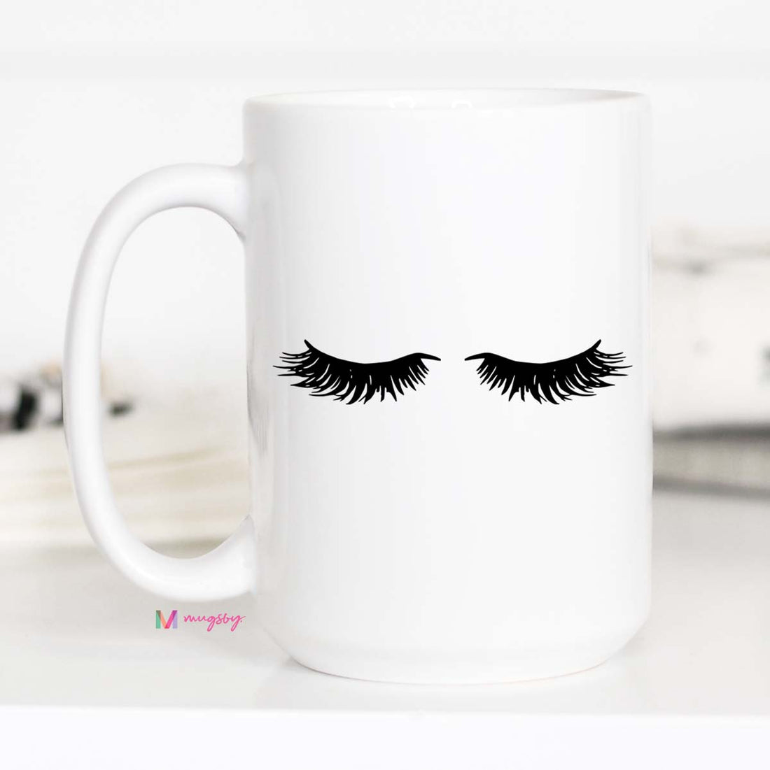 Eyelash Mug, Eyelash Coffee Mug, CM