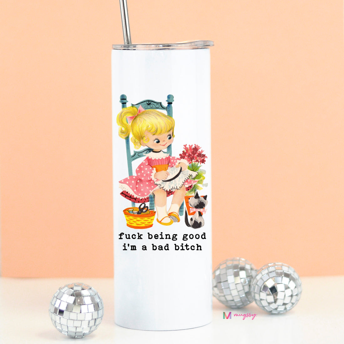 snarky gift cup for girlfriends bad bitch