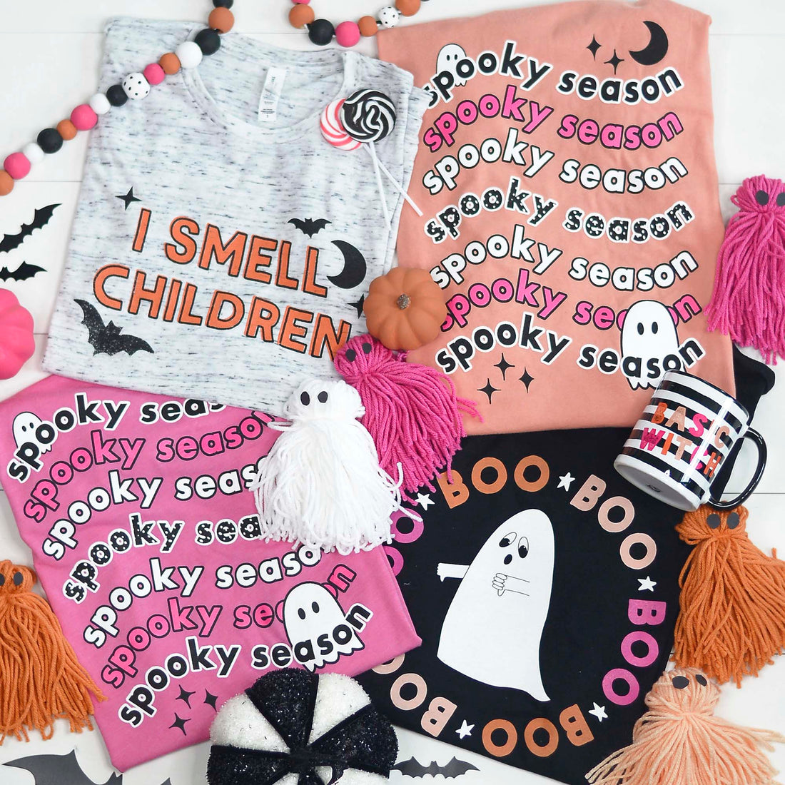 Spooky Season Halloween Tee Shirt (Sunset)