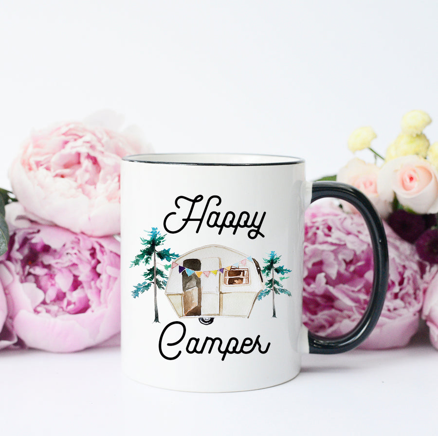 happy camper mug