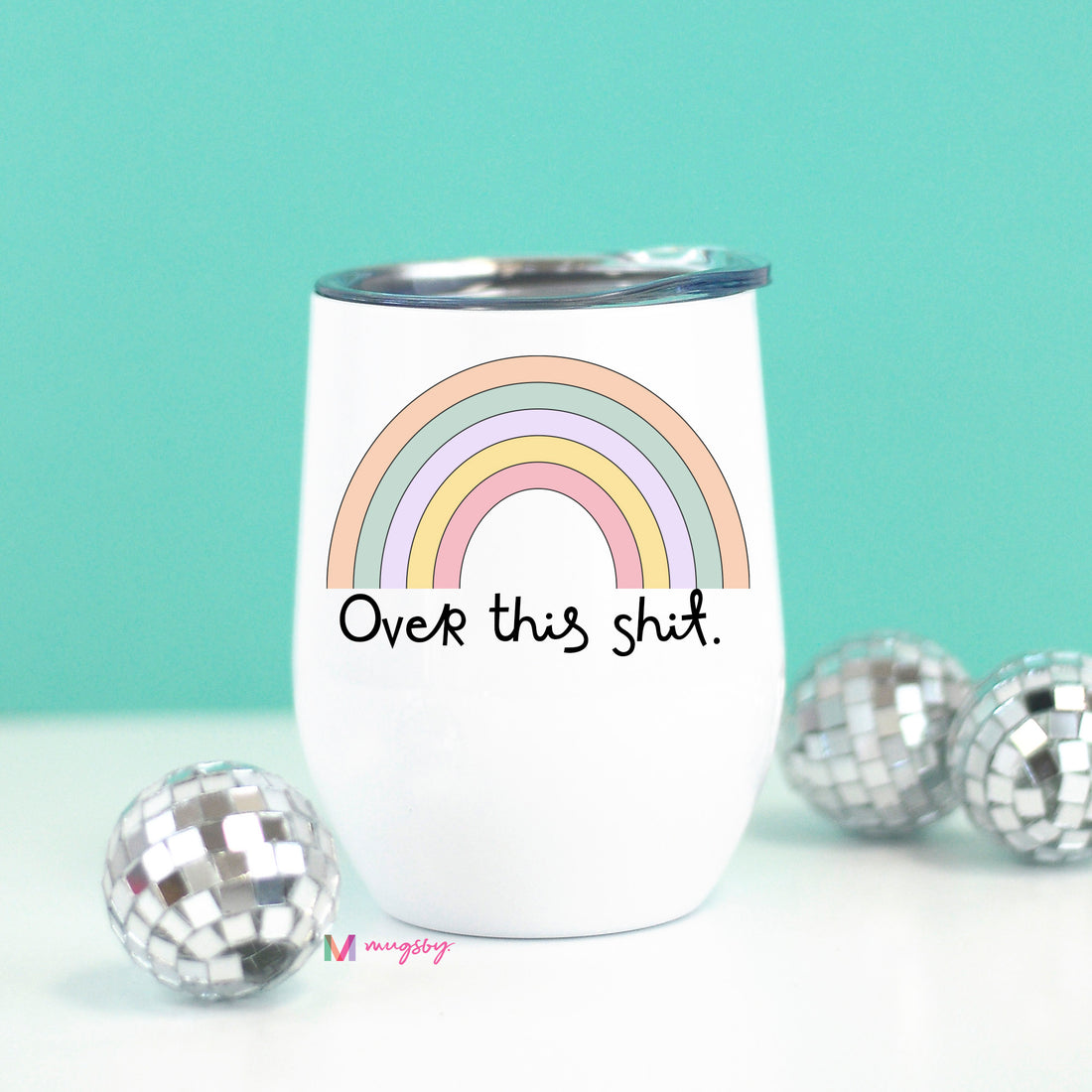 rainbow wine cup