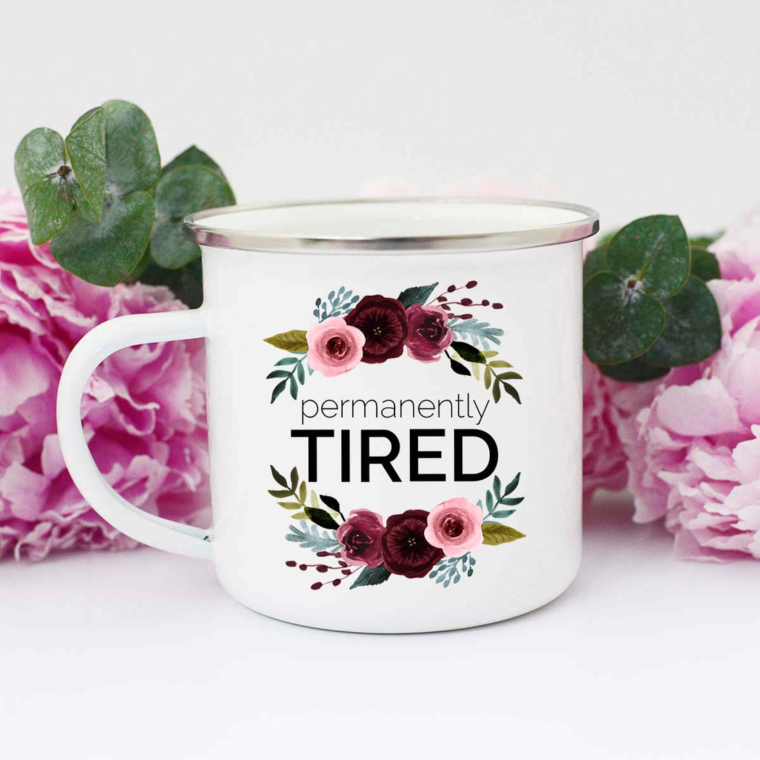 mom enamel mug