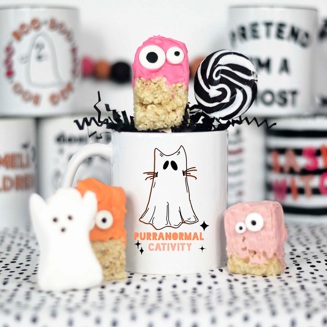 halloween cat mug