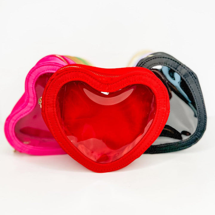 Red Heart Make Up Case