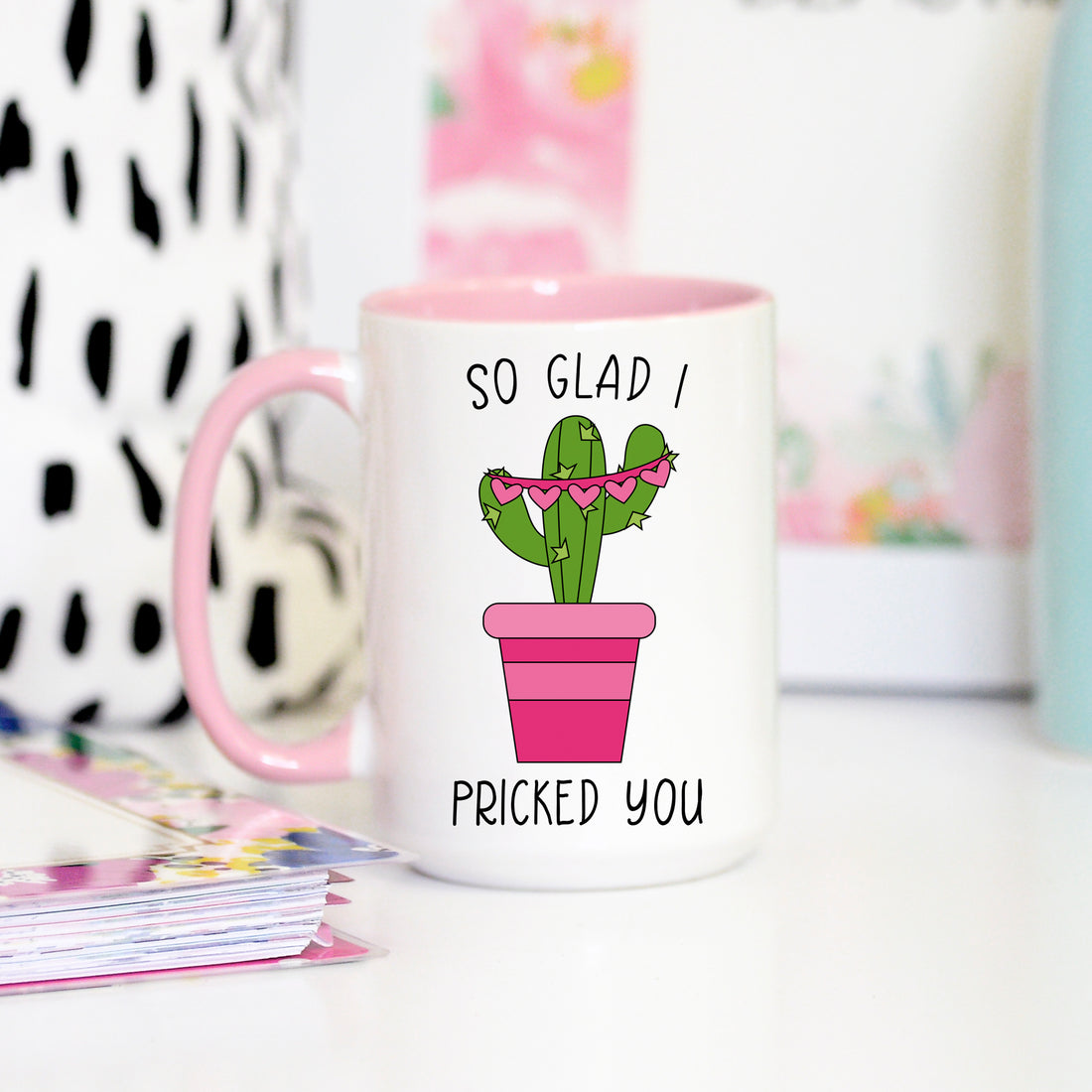 So Glad I Pricked You Cactus Mug, Valentine&