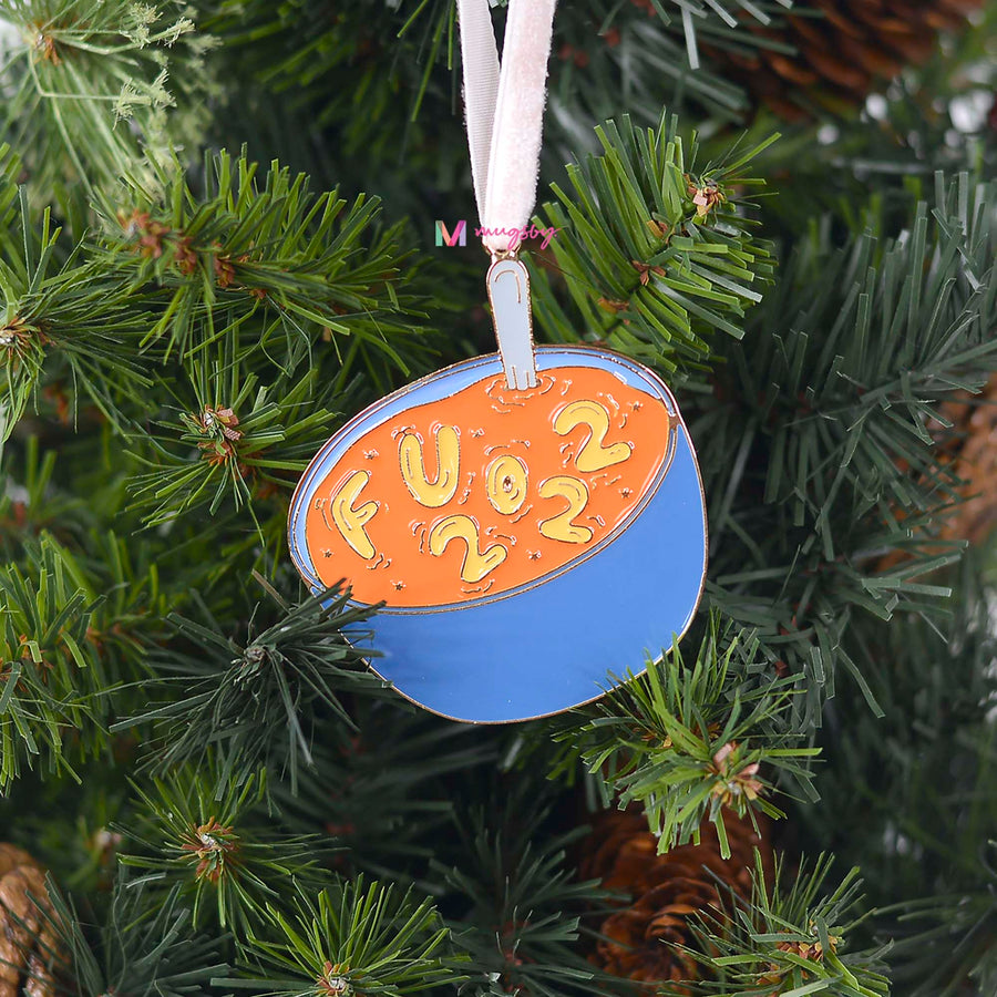 Alphabet Soup F U 2022 Christmas Ornament – Funny Coffee Mug