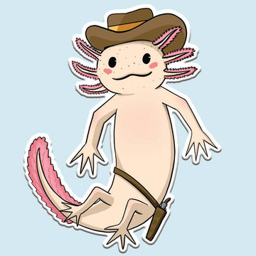 Animals with cowboy hats sticker