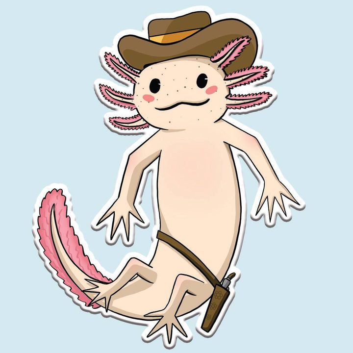 Animals with cowboy hats sticker