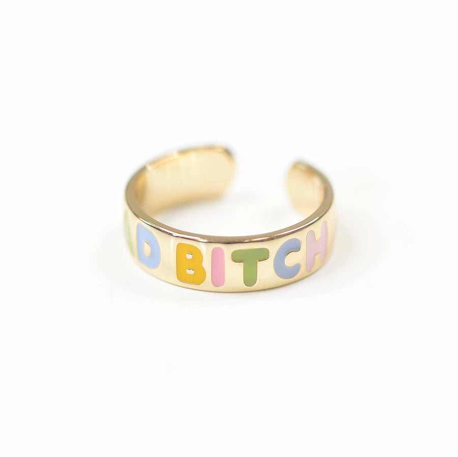 Bad Bitch Adjustable Gold Ring 