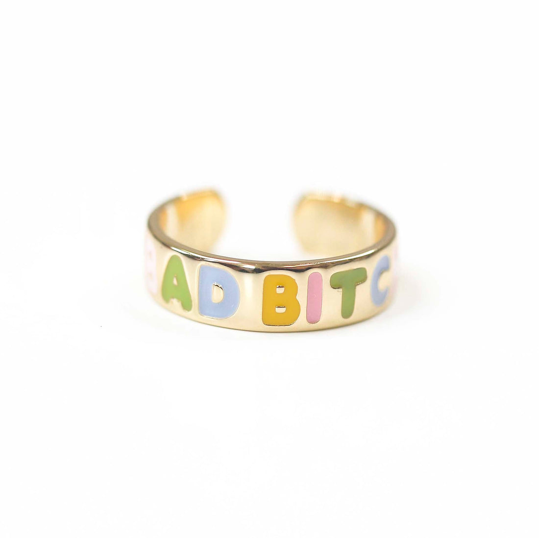 Bad Bitch Adjustable Gold Ring 