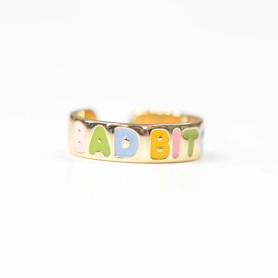 Bad Bitch Adjustable Gold Ring 