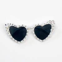 Heart Shaped Sunglasses with Words