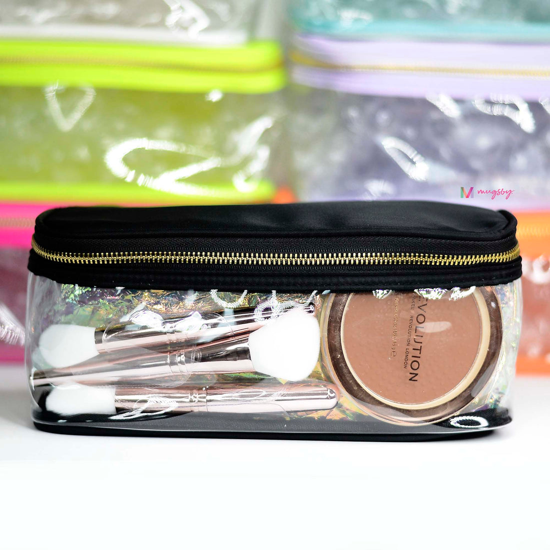 Black Rectangular Makeup Case