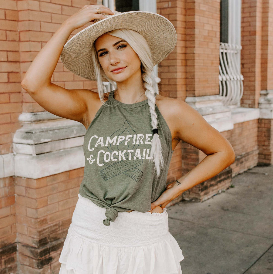 cute fall graphic tank